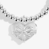 Kids' Christmas Cracker 'Happy Christmas' Bracelet In Silver Plating