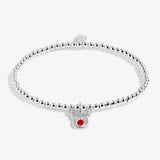 Kids' Christmas Cracker 'Rudolph The Reindeer' Bracelet In Silver Plating