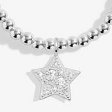 Kids' Christmas Cracker 'Christmas Wishes' Bracelet In Silver Plating