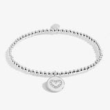 Kids' Christmas A Little 'Happy Christmas Wonderful Daughter' Bracelet In Silver Plating