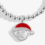 Kids' Christmas A Little 'Santa Paws' Bracelet In Silver Plating