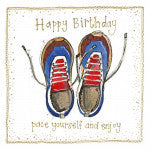 Running Shoes Birthday Card