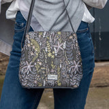 Grey Autumn Jacquard Logan Bag