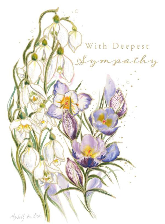 Deepest Sympathy - Crocus And Snowdrops