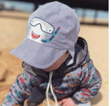 Scuba Shark Sun Hat, 1-3 Years