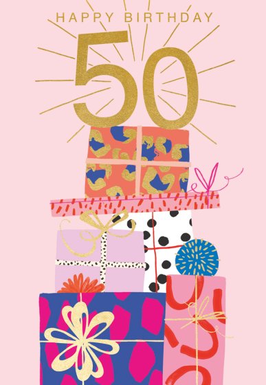 Happy 50th Birthday, Card