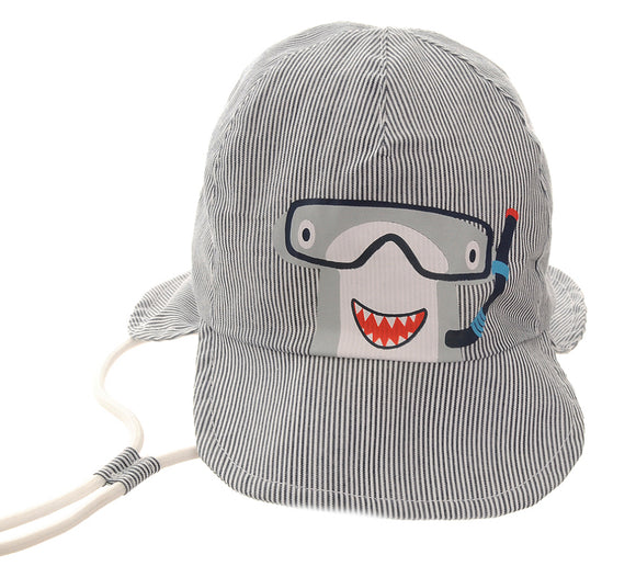 Scuba Shark Sun Hat, 1-3 Years