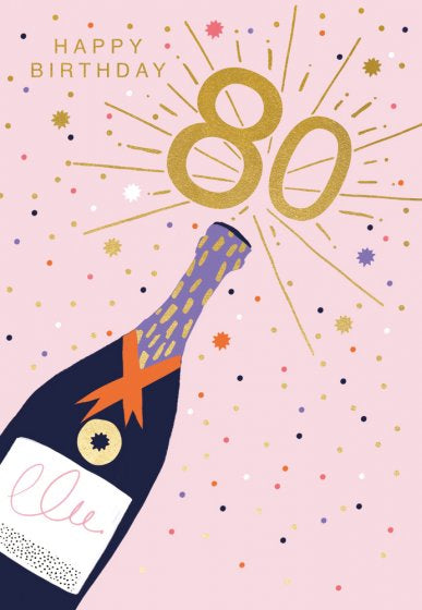 80 Happy Birthday, Champagne