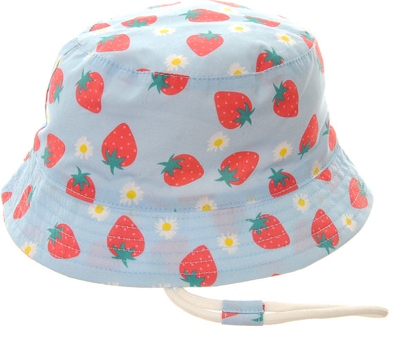 Strawberries Sun Hat, 0-12 Months