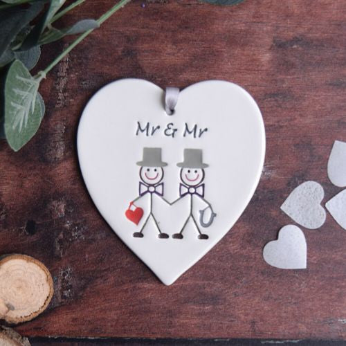 Mr & Mr Ceramic Heart