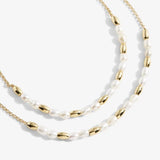 Riviera Rice Pearl Layer Necklace