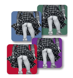 Highland Swing Coloured Coaster Set of 4