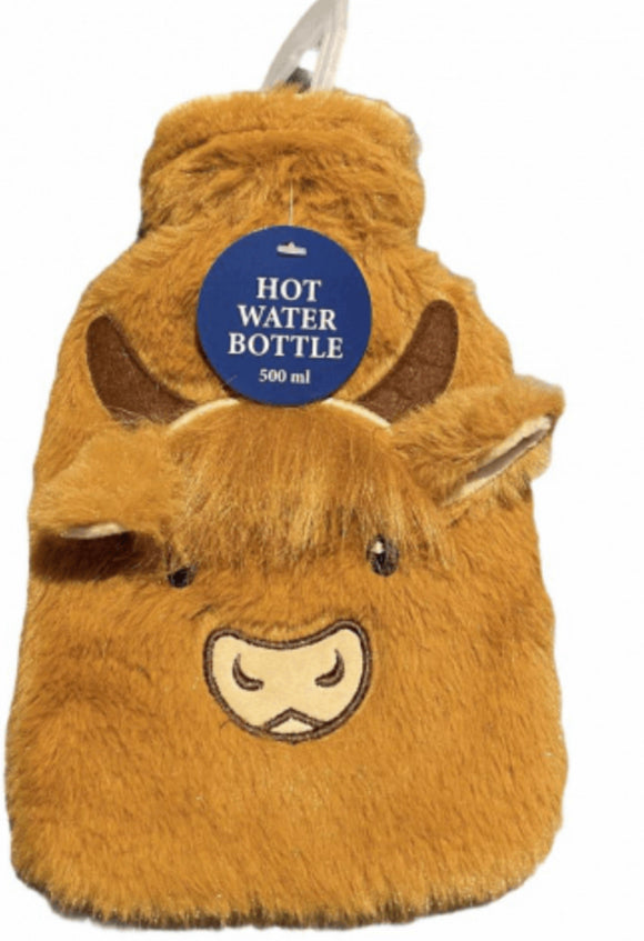 Hairy Cow Hot Water Bottle - 500ml