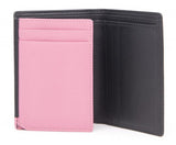 Gents Notecase Wallet, Black & Pink