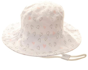 Hearts Sun Hat, 1-3 Years