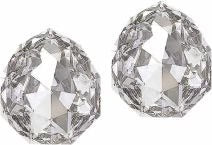 Austrian Crystal Majestic Fancy Stone Stud Earrings in Clear Crystal, with Sterling Silver Earwires
