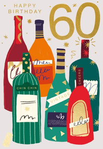 Card, 60 Wine Bottles