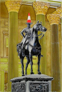 Duke of Wellington, Glasgow Ceramic Tile 8x12