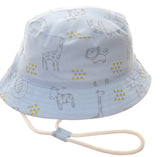 Safari Blue Sun Hat, 0-12 Months