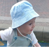 Safari Blue Sun Hat, 0-12 Months