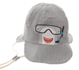 Scuba Shark Sun Hat, 0-12 Months