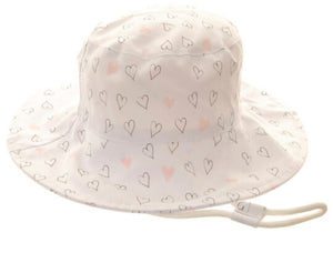 Hearts Sun Hat, 0-12 Months