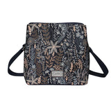 Navy Autumn Jacquard Logan Bag