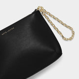 Astrid Chain Clutch, Black