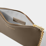 Astrid Chain Clutch, Mink