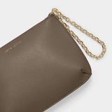 Astrid Chain Clutch, Mink