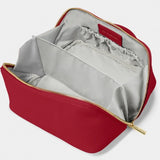 Medium Makeup & Wash Bag Garnet Red