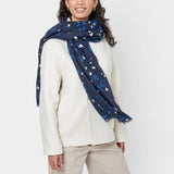 Confetti Star Printed Foil Scarf