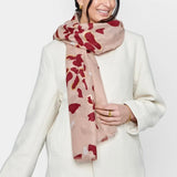 Scattered Petals Printed Foil Scarf