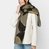 Geometric Arch Printed Foil Scarf