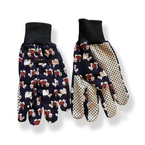 Tartan Terrier Gardening Gloves, Size Medium
