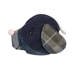 Humbie Tweed Dog Head Purse