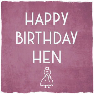 Card: Happy Birthday Hen