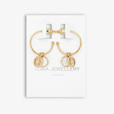Perla Mother Of Pearl Star Hoop Earrings