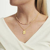 Summer Solstice Pink Shell Necklace