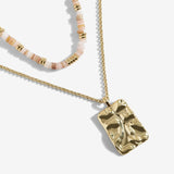 Summer Solstice Pink Shell Necklace