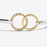 Bracelet Bar Silver And Gold Circle