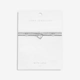 Lila Heart Layered Bracelet