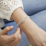 Lila Heart Layered Bracelet