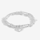 Lila Heart Layered Bracelet