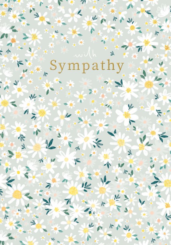 Card: Sympathy - Daisies