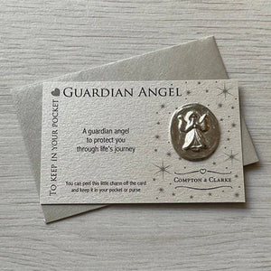 Guardian Angel Pocket Charm Carded