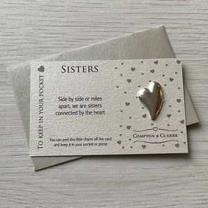Sisters Pocket Charm Carded