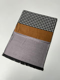 Couthie Mustard & Grey Dog Tooth Scarf