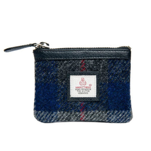 Harris Tweed Coin Purse Blue Check