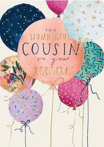 Card, To A Wonderful Cousin On Your Birthday